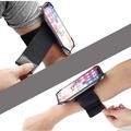 Justerbart armbånd til mobiltelefon til løb og cykling - 6"-6.7" - Sort