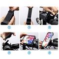 Justerbart armbånd til mobiltelefon til løb og cykling - 6"-6.7" - Sort