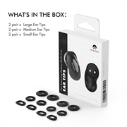 Samsung Galaxy Buds Live Ahastyle PT132 Silikone ørepropper - Sort