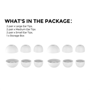 Beats Studio Buds/Buds+/Fit Pro Ahastyle WG150 Silikone ørepropper - Hvid