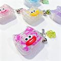 AirPods 3 TPU-etui med sjovt smilende katteansigt - Lilla