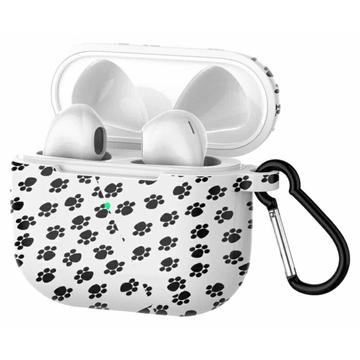 Mønstret Silikone Cover til AirPods 3 - Sort / Hvid