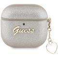 AirPods 4 Guess Metallic Script Charm-etui - Guld