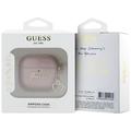 AirPods 4 Guess Metallic Script Charm-etui - Pink