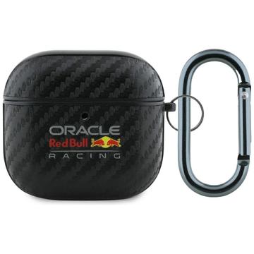 AirPods 4 Oracle Red Bull Carbon Logo Etui - Sort