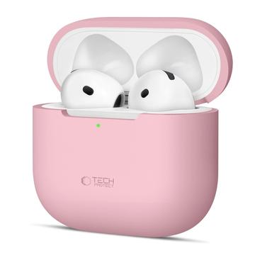 AirPods 4 Tech-Protect silikoneetui - støvet pink