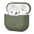 AirPods 4 Tech-Protect silikoneetui (Open Box - God stand) - olivengrøn