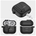 AirPods 4 Tech-Protect Slim Hook-etui - sort