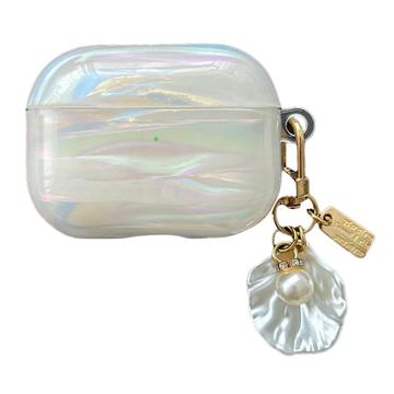 AirPods Pro 2 Pearl Shell Style IMD TPU-etui - hvid
