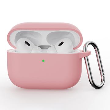 AirPods Pro 3 Silikone Cover med Karabinhage - Pink