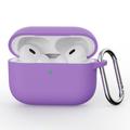 AirPods Pro 3 Silikone Cover med Karabinhage (Open Box - God stand) - Lilla