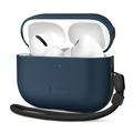 AirPods Pro 3 Tech-Protect NaturalFit læderetui - marineblå