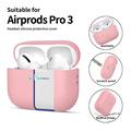 AirPods Pro 3 Tech-Protect silikoneetui - støvet pink