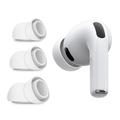 AirPods Pro 3 Tech-Protect Silikone Ørepropper - S, M, L (Open Box - Fantastisk stand) - Hvid