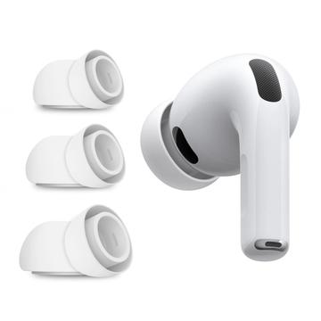 AirPods Pro 3 Tech-Protect Silikone Ørepropper - S, M, L (Open Box - Fantastisk stand) - Hvid