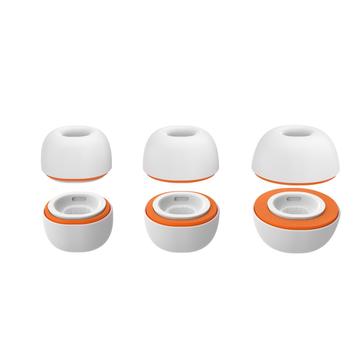 AirPods Pro/Pro 2 AhaStyle WG181 udskiftningsørepropper - 3 par - hvid / orange