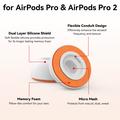 AirPods Pro/Pro 2 AhaStyle WG181 udskiftningsørepropper - 3 par - hvid / orange
