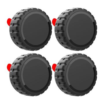 Apple AirTag 1/2 selvklæbende vandtæt etui - 4 stk. - Sort