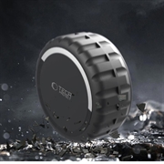 Apple AirTag 1/2 Tech-Protect vandtæt etui med drejelås og 3M klæbende montering - sort