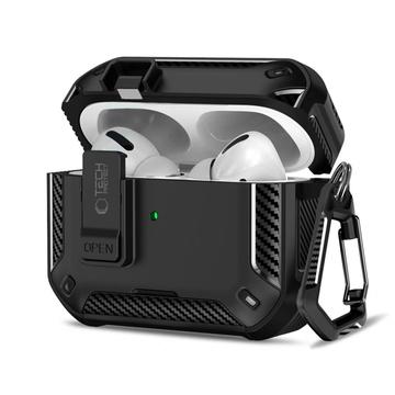 Airpods Pro 3 Tech-Protect Carbonox-etui - sort