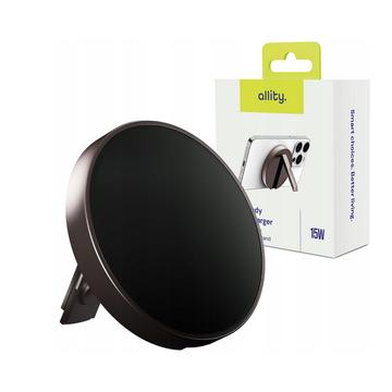 Allity AWC-210 2-i-1 15W trådløs oplader - grafit