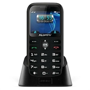 Allview D3 Mobiltelefon til Ældre med SOS - 3G, Dual SIM - Sort