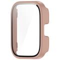 Amazfit Bip 5 Unity Plastikcover med Skærmbeskyttelse Hærdet Glas - Pink