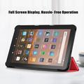 Amazon Fire HD 8 (2020)/8 Plus (2022) Tri-Fold Series Smart Folio Cover - Rød