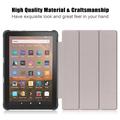 Amazon Fire HD 8 (2020)/8 Plus (2022) Tri-Fold Series Smart Folio Cover - Rød