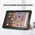 Amazon Fire HD 8 (2020)/8 Plus (2022) Tri-Fold Series Smart Folio Cover - Rødguld