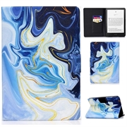 Amazon Kindle Paperwhite (2024) Smart Folio Taske - Blå Marmor