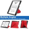 Amazon Kindle Scribe Origami Stand Folio Cover - Rød