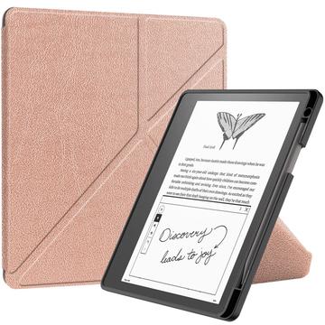 Amazon Kindle Scribe Origami Stand Folio Cover - Rødguld