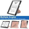 Amazon Kindle Scribe Origami Stand Folio Cover - Rødguld