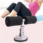 Amyup justerbar sit-up-stang med sugekop - sort