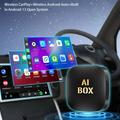 Android 13 CarPlay/Android Auto AI Box med Mirror Link, AirPlay - Sort