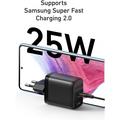 Anker 312 Ace 25W USB-C-vægoplader - PowerIQ 3.0, Power Delivery - Sort