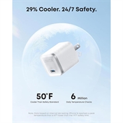 Anker Nano 45W GaN USB-C-vægoplader - hvid