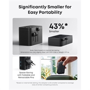 Anker Nano 5-port rejseadapter - 20W - Sort