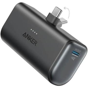 Anker Nano 5000mAh USB-C Powerbank - Sort