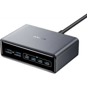 Anker Prime 200W stationær opladningsstation - 4x USB-C, 2x USB-A - Sort