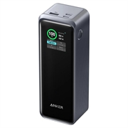 Anker Prime 27650mAh powerbank 250W - PD 3.1, to USB-C-porte, USB-A, smart display - sort