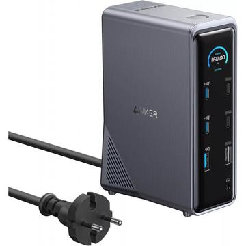 Anker Prime 737 14-i-1 USB-C-dockingstation - sort
