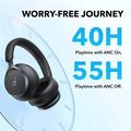 Anker SoundCore Space On Active Noise Cancelling-hovedtelefoner - Kulsort