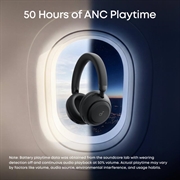Anker Soundcore Space 2 trådløse hovedtelefoner - 70 timers batteritid - sort