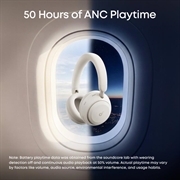 Anker Soundcore Space 2 trådløse hovedtelefoner - 70 timers batteritid - hvid