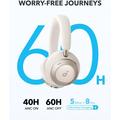 Anker Soundcore Space One Pro foldbare trådløse over-ear-hovedtelefoner - hvid