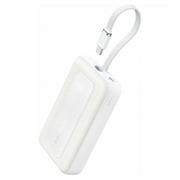 Anker Zolo 20000mAh powerbank 30W - USB-C-kabel, PD, QC - hvid