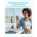 Anker Zolo 50W vægoplader - 2x USB-C, 2x USB-A