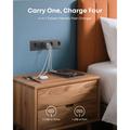 Anker Zolo 70W GaN-vægoplader - 3x USB-C, 1x USB-A - Sort